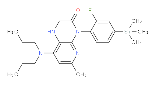 8-(dipropylamino)-4-(2-fluoro-4-(trimethylstannyl)phenyl)-6-methyl-1,2-dihydropyrido[2,3-b]pyrazin-3(4H)-one