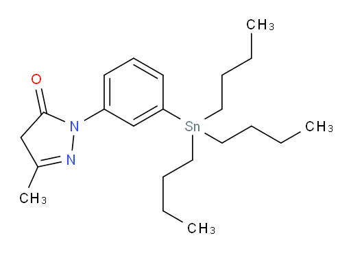 3-甲基-1-(3-(三丁基锡基)苯基)-1H-吡唑-5(4H)-酮