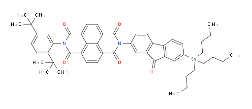 2-(2,5-di-tert-butylphenyl)-7-(9-oxo-7-(tributylstannyl)-9H-fluoren-2-yl)benzo[lmn][3,8]phenanthroline-1,3,6,8(2H,7H)-tetraone
