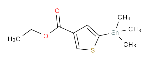 乙基 5-(三甲基锡基)噻吩-3-甲酸酯