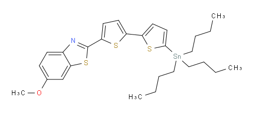 6-methoxy-2-(5'-(tributylstannyl)-[2,2'-bithiophen]-5-yl)benzo[d]thiazole