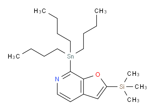 7-(tributylstannyl)-2-(trimethylsilyl)furo[2,3-c]pyridine