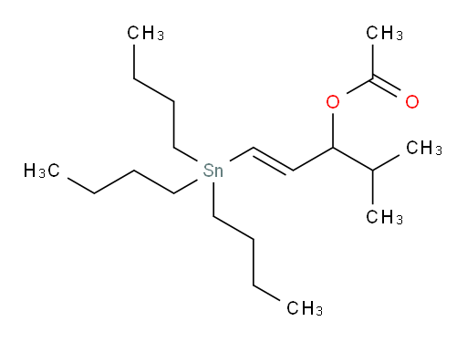 (E)-4-甲基-1-(三丁基锡基)戊-1-烯-3-基 乙酸酯