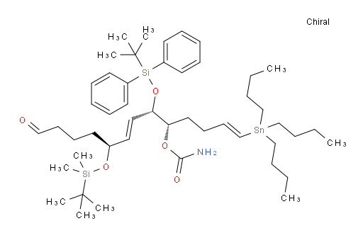 (1E,5S,6S,7E,9S)-9-((tert-butyldimethylsilyl)oxy)-6-((tert-butyldiphenylsilyl)oxy)-13-oxo-1-(tributylstannyl)trideca-1,7-dien-5-yl carbamate