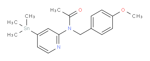 N-(4-methoxybenzyl)-N-(4-(trimethylstannyl)pyridin-2-yl)acetamide