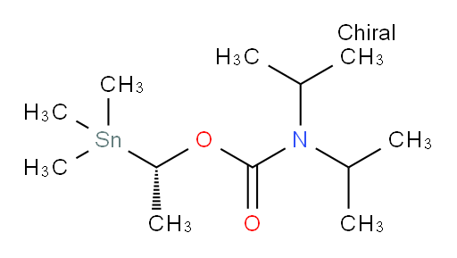 (S)-1-(trimethylstannyl)ethyl diisopropylcarbamate