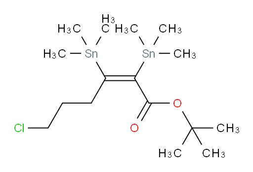 (Z)-叔丁基 6-氯-2,3-双(三甲基锡基)己-2-烯酸酯