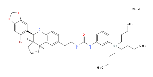 1-(2-((3aR,4S,9bS)-4-(6-溴苯并[d][1,3]二氧杂环戊烯-5-基)-3a,4,5,9b-四氢-3H-环戊烷并[c]喹啉-8-基)乙基)-3-(3-(三丁基锡基)苯基)脲