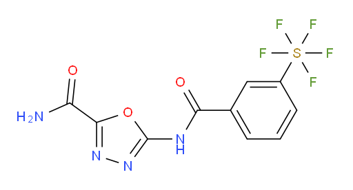 [3-[[[5-(Aminocarbonyl)-1,3,4-oxadiazol-2-yl]amino]carbonyl]phenyl]sulfur pentafluoride