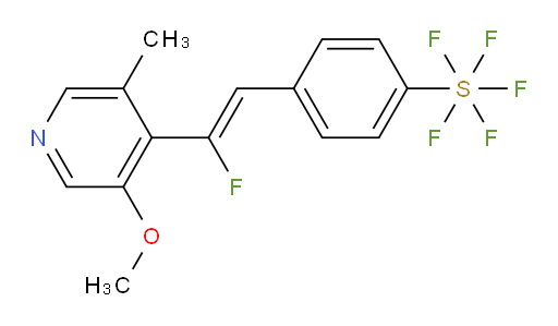 (Z)-4-(2-fluoro-2-(3-methoxy-5-methylpyridin-4-yl)vinyl)(pentafluoromercapto)benzene