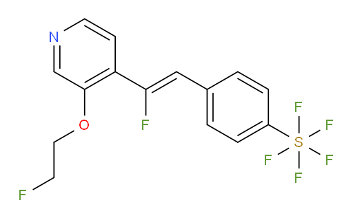 (Z)-4-(2-fluoro-2-(3-(2-fluoroethoxy)pyridin-4-yl)vinyl)(pentafluoromercapto)benzene