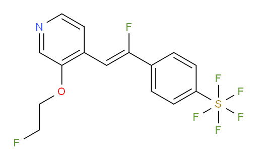 (Z)-4-(1-fluoro-2-(3-(2-fluoroethoxy)pyridin-4-yl)vinyl)(pentafluoromercapto)benzene