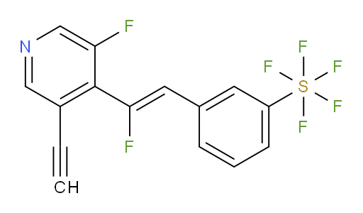 (Z)-3-(2-(3-ethynyl-5-fluoropyridin-4-yl)-2-fluorovinyl)(pentafluoromercapto)benzene