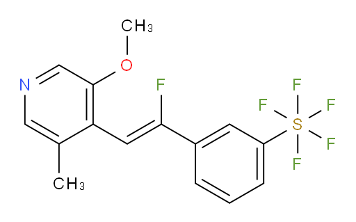 (Z)-3-(1-fluoro-2-(3-methoxy-5-methylpyridin-4-yl)vinyl)(pentafluoromercapto)benzene