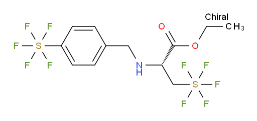 (R)-ethyl 3-(pentafluoromercapto)-2-((4-(pentafluoromercapto)benzyl)amino)propanoate
