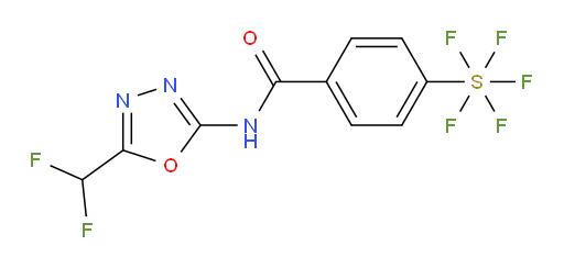 [4-[[[5-(Difluoromethyl)-1,3,4-oxadiazol-2-yl]amino]carbonyl]phenyl]sulfur pentafluoride