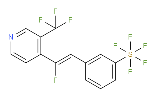 (Z)-3-(2-fluoro-2-(3-(trifluoromethyl)pyridin-4-yl)vinyl)(pentafluoromercapto)benzene