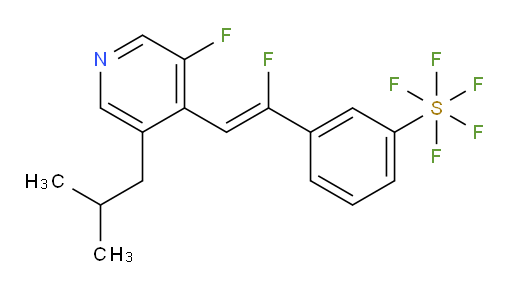 (Z)-3-(1-fluoro-2-(3-fluoro-5-isobutylpyridin-4-yl)vinyl)(pentafluoromercapto)benzene