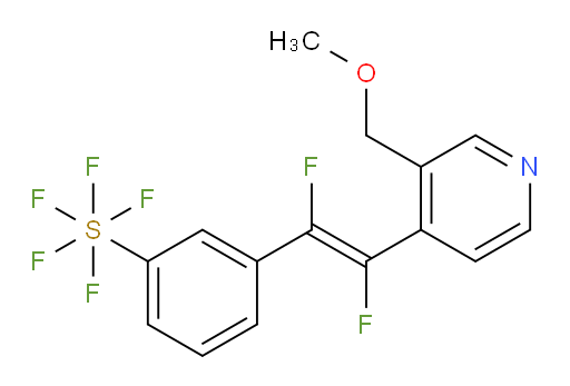 (E)-3-(1,2-difluoro-2-(3-(methoxymethyl)pyridin-4-yl)vinyl)(pentafluoromercapto)benzene
