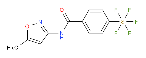 4-(pentafluoromercapto)-N-(5-methylisoxazol-3-yl)benzamide