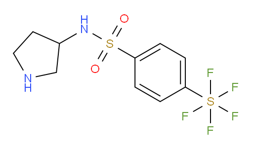 [4-[(3-pyrrolidinylamino)sulfonyl]phenyl]sulfur pentafluoride