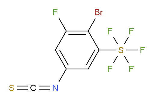 (2-Bromo-3-fluoro-5-isothiocyanatophenyl)sulfur pentafluoride