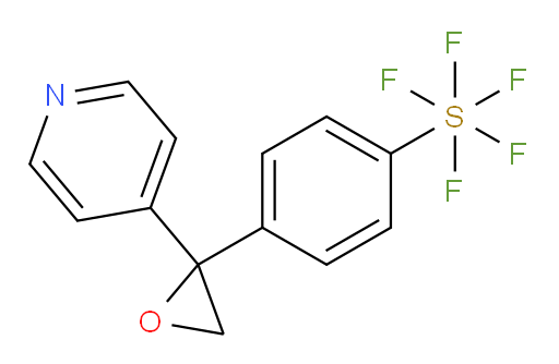 4-(2-(pyridin-4-yl)oxiran-2-yl)(pentafluoromercapto)benzene