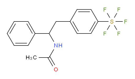 N-(2-(4-(pentafluoromercapto)phenyl)-1-phenylethyl)acetamide