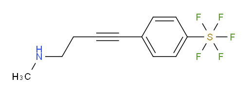 4-(4-(methylamino)but-1-yn-1-yl)(pentafluoromercapto)benzene