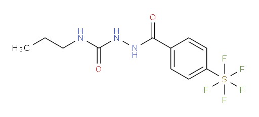 2-(4-(pentafluoromercapto)benzoyl)-N-propylhydrazinecarboxamide