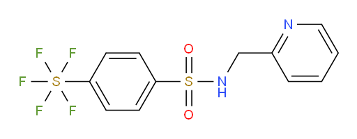4-(pentafluoromercapto)-N-(pyridin-2-ylmethyl)benzenesulfonamide