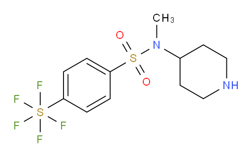 [4-[(methyl-4-piperidinylamino)sulfonyl]phenyl]sulfur pentafluoride