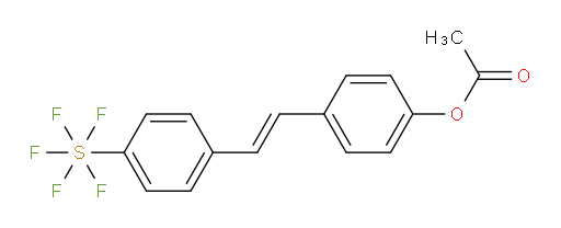 [4-[(1E)-2-[4-(Acetyloxy)phenyl]ethenyl]phenyl]sulfur pentafluoride