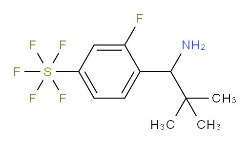 [4-(1-Amino-2,2-dimethylpropyl)-3-fluorophenyl]sulfur pentafluoride