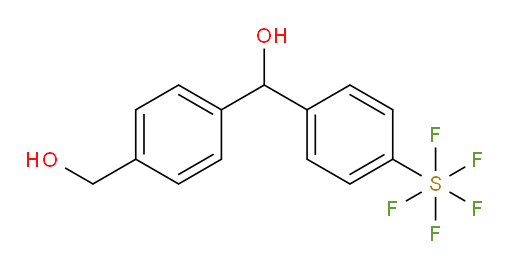 (4-(hydroxymethyl)phenyl)(4-(pentafluoromercapto)phenyl)methanol