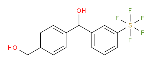 (4-(hydroxymethyl)phenyl)(3-(pentafluoromercapto)phenyl)methanol