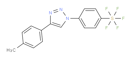 4-(4-(p-tolyl)-1H-1,2,3-triazol-1-yl)(pentafluoromercapto)benzene