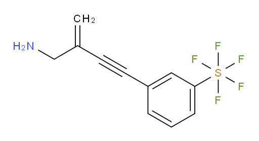 3-(3-(aminomethyl)but-3-en-1-yn-1-yl)(pentafluoromercapto)benzene