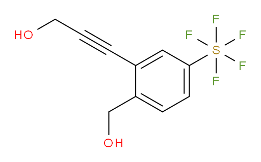 3-(2-(hydroxymethyl)-5-(pentafluoromercapto)phenyl)prop-2-yn-1-ol