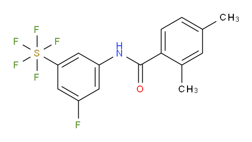 [3-[(2,4-dimethylbenzoyl)amino]-5-fluorophenyl]sulfur pentafluoride
