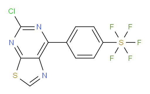 4-(5-chlorothiazolo[5,4-d]pyrimidin-7-yl)(pentafluoromercapto)benzene