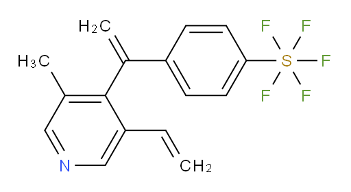 4-(1-(3-methyl-5-vinylpyridin-4-yl)vinyl)(pentafluoromercapto)benzene