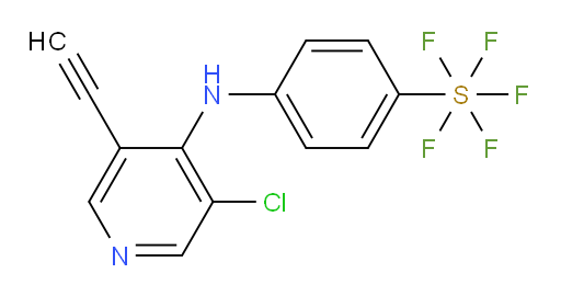 4-((3-chloro-5-ethynylpyridin-4-yl)amino)(pentafluoromercapto)benzene