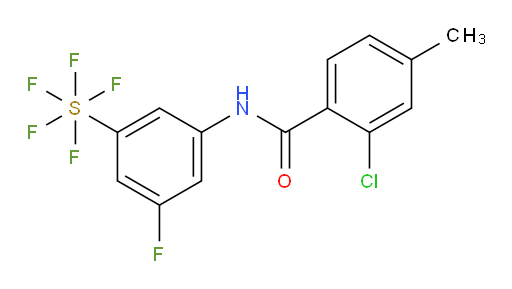 [3-[(2-Chloro-4-methylbenzoyl)amino]-5-fluorophenyl]sulfur pentafluoride
