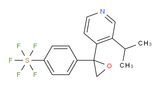 4-(2-(3-isopropylpyridin-4-yl)oxiran-2-yl)(pentafluoromercapto)benzene