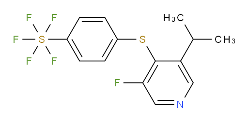 4-((3-fluoro-5-isopropylpyridin-4-yl)thio)(pentafluoromercapto)benzene