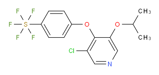4-((3-chloro-5-isopropoxypyridin-4-yl)oxy)(pentafluoromercapto)benzene