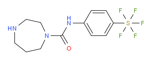 N-(4-(pentafluoromercapto)phenyl)-1,4-diazepane-1-carboxamide