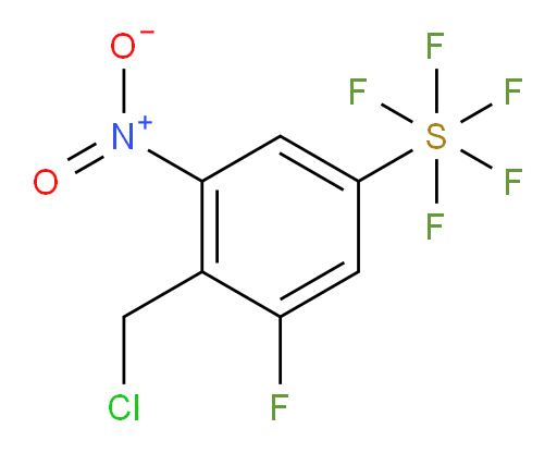 4-(chloromethyl)-3-fluoro-5-nitro(pentafluoromercapto)benzene