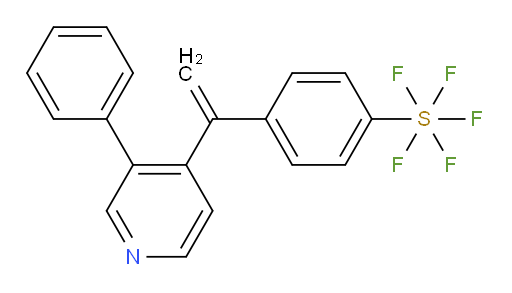 4-(1-(3-phenylpyridin-4-yl)vinyl)(pentafluoromercapto)benzene